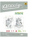 MWM Diesel Motoren Typen KD 11 & RL 11 Bild- Bedienungsanleitung & Bild- Ersatzteilliste & Explosionszeichnungen - annoligno 294